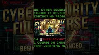 Learn Cyber Security From Zero 🔐 | The BlackHat Path | #cybersecurity #ethicalhacking #kalilinux