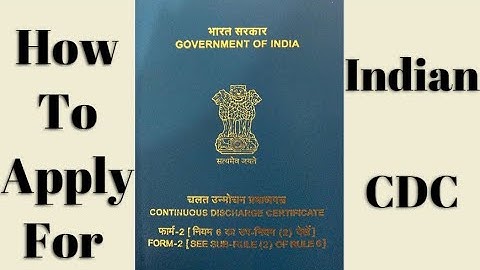 Latest Way to Apply for INDIAN CDC
