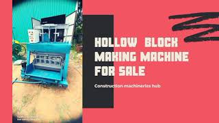 Used Hollow Block Machine For Sale