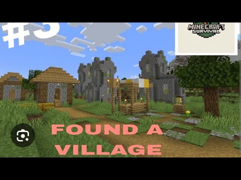 FOUND A VILLAGE | MINECRAFT SURVIVAL EP 3 - YouTube