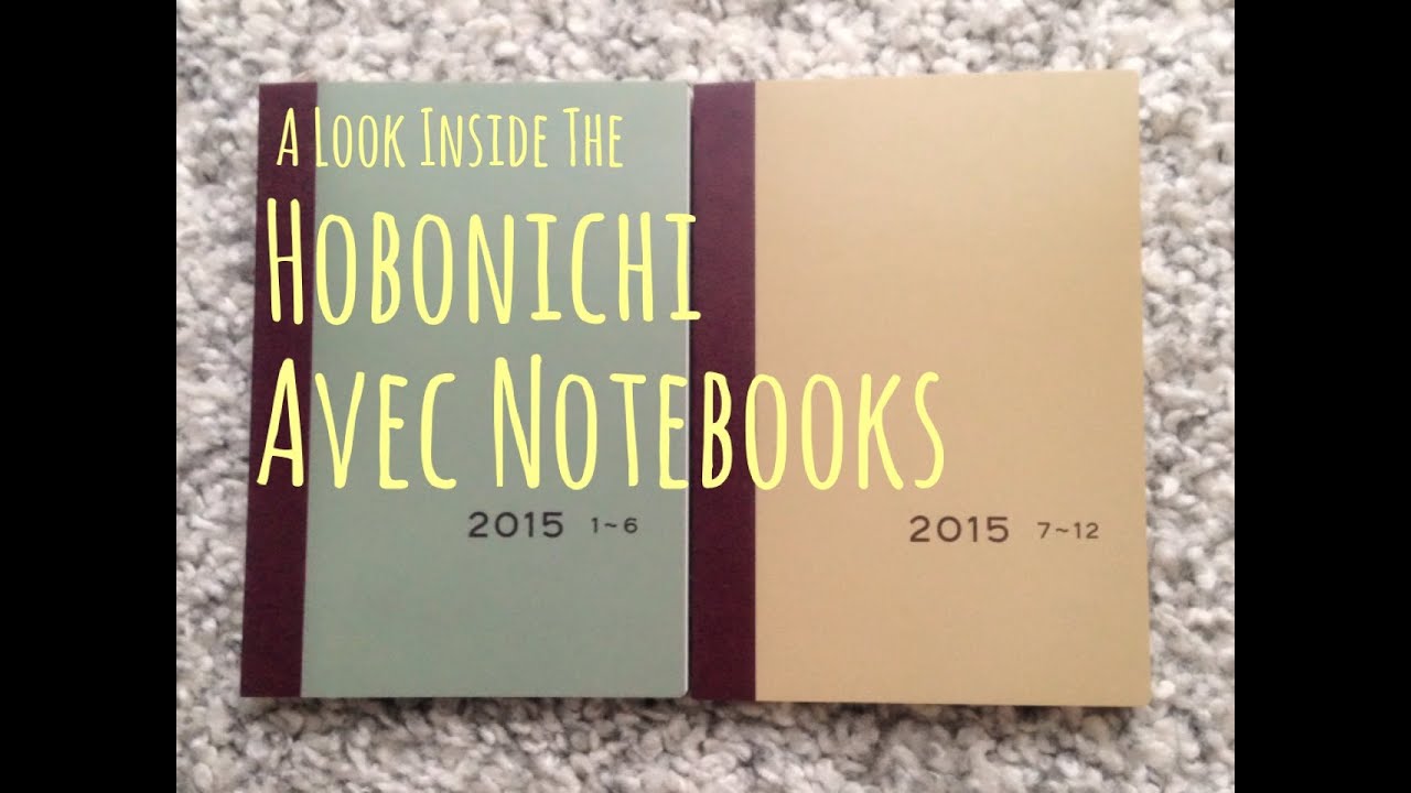 A Look Inside: Hobonichi Techo Avec Notebooks - YouTube