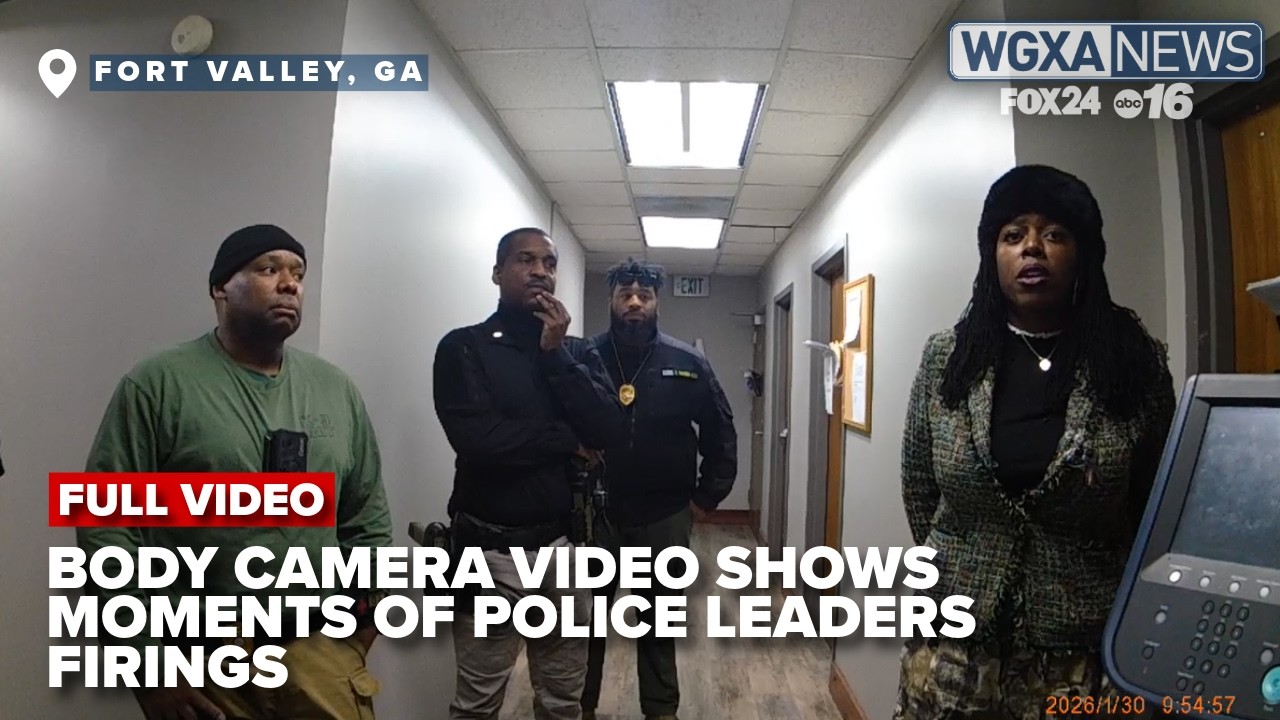 Body camera video shows moment locks cut at Fort Valley Police Dept. amid city leadership firings