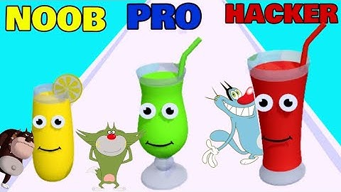 Noob vs Pro vs Hacker in Juice run | Oggy, Jack and Bob| Tiroti Gaming |