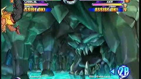 MvC2 Online (360): Brett (RomSlash) vs DiscoCokkroach (Guile/Cammy/Ken) 5 .:5.4.10:.