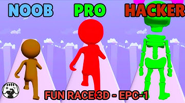 Noob Vs Pro Vs hacker Vs Fun Race 3d #7