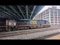 CSXT 849 AND CSXT 906 leaving CSX railyard Worcester MA