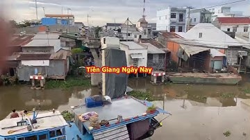 Clip: Xe tải làm sập cầu ở Cái Bè (Tiền Giang).