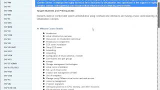 VMWARE Course Content - VMWARE Online Training and Placement Vmware Training Chicago