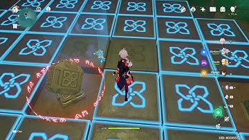 Genshin Impact - Araumi floor puzzle (Empty Boat of a Thousand Gates domain)