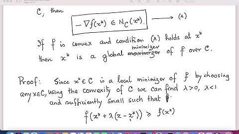 ECO760A: Mathematical Analysis for Economics: Lecture 16a: Normal Cone and Optimization