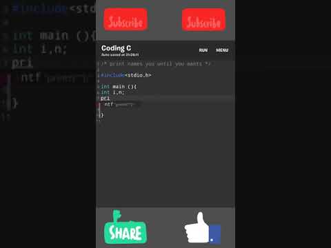 || print the names until you wants || C basic programming language || codeboy. org ||