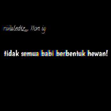 STORY WA#babi bukan hewan manusia ada