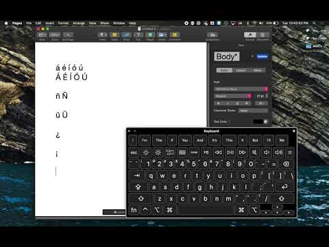 How to type special characters (for Spanish) on a Mac