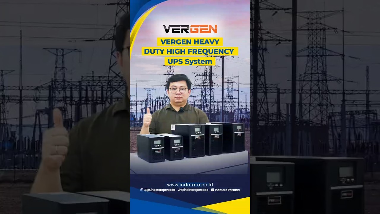 REVIEW VERGEN HEAVY DUTY HIGH FREQUENCY UPS SYSTEM 1 PHASE 1 KVA - 10 KVA 