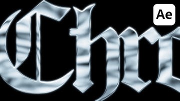 How to create Chrome Effect | After Effects Tutorial