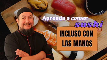 ¿Es de mala educación comer sushi con las manos?