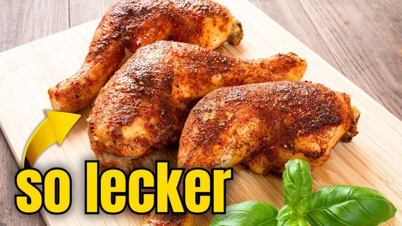 Haltbarkeit Gebratenes Hähnchen so einfach knusprige Hähnchenschenkel und Pommes aus den Airfryer Ninja