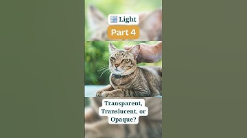 🪟 Light | Part 4 | Transparent, Translucent, or Opaque?
