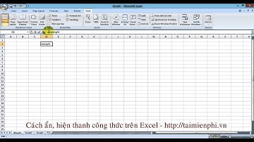 Cách ẩn, hiện thanh công thức trong Excel - http://taimienphi.vn