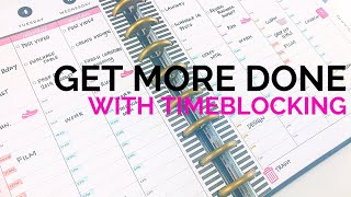 How to TimeBlock in Your Planner #adulting101 #timeblocking #productivity #happyplanner #vlogmas