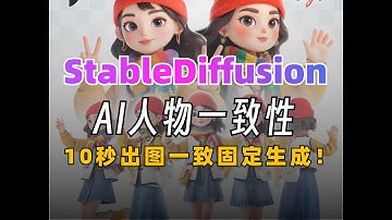 SD目前最稳定的角色一致性控制方法（附插件），StableDiffusion创作风格迁移 一键固定人物长相，再也不用担心崩脸！AI绘画入门必看教程！