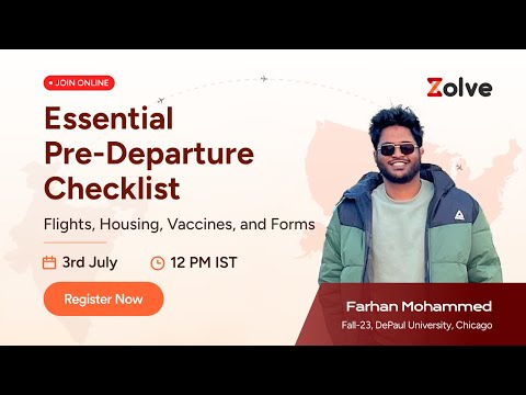 Essential Pre-Departure Checklist for Fall'24 Students | India to USA | Zolve hqdefault