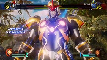 MARVEL VS. CAPCOM: INFINITE Nova and Gamora vs Thanos and Jedah