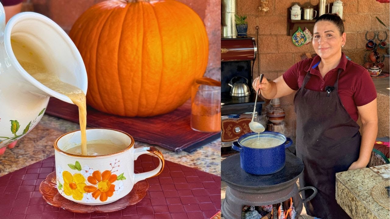 Atole de Calabaza Especiado con Leche y Piloncillo – Receta Tradicional para el Otoño 