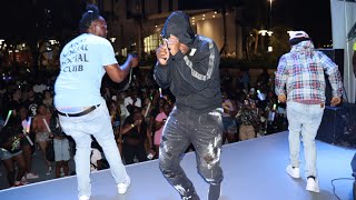 Yung Gordon performing live at FIU south campus college Block Party