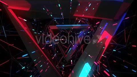 Royalty Free Motion Graphics | Triangle Signal Tunnel VJ Loop