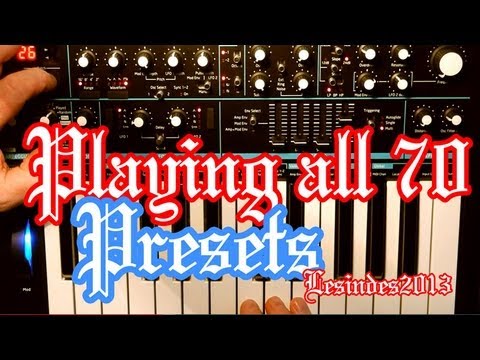 Novation Bass Station II -- Playing ALL 70 Presets