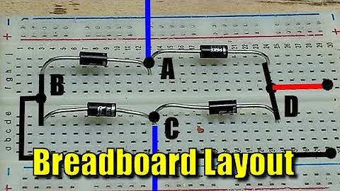 Full Bridge Rectifier Breadboard Layout