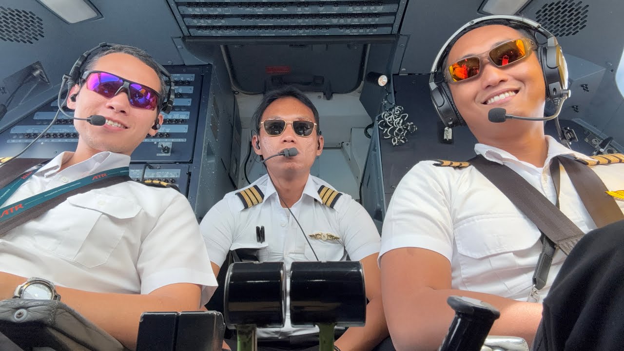 ATR 72 600 VISUAL LANDING at MOUNTHAGEN AIRPORT PAPUA NEW GUINEA