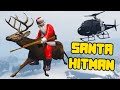 Santa does hitman jobs using a reindeer in gta 5