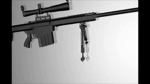 Cinema 4D Barrett .50 CaL Shooting Template + Download