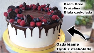 Prosty Tort Z Dripem, Owocami I Oreo