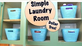 Simple Laundry Room Organizing | DOLLAR TREE PRODUCTS