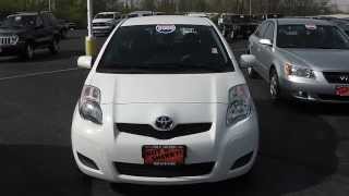 2009 Toyota Yaris 5-door Liftback white for sale Dayton Troy Piqua Sidney Ohio - 26711A