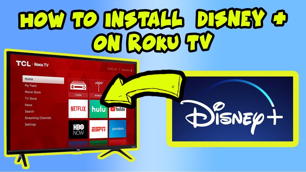 How to install Disney Plus on Roku TV - YouTube