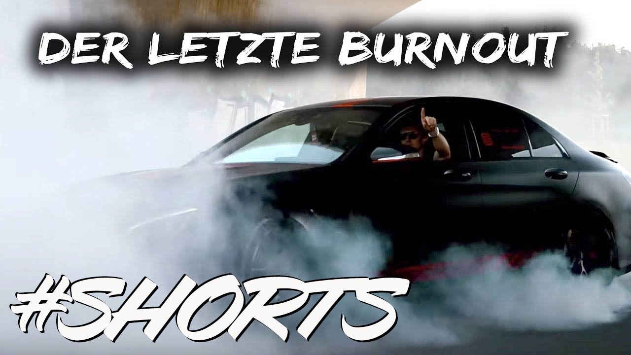 Monster Burnout Mercedes AMG C63S  #Shorts