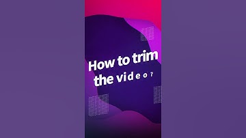 [Easy Cut]The 3rd.st step to editing a Video--- trim the video