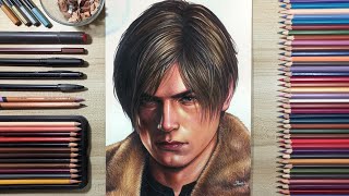 Drawing Leon S. Kennedy - Resident Evil 4 Remake | Fame Art