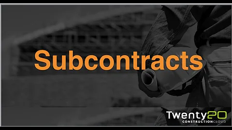 Subcontracts