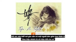 Hoa Thiên Lý - Tofu ft. PCGL & Tuyết [ Video Lyrics ]