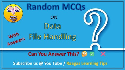 Python File Handling MCQs | TRB, NCERT & School Exam Prep 📝