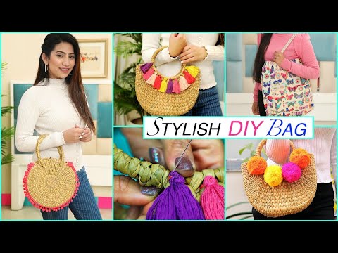 5 STYLISH DIY HAND BAGS | #JuteBag #ToteBag #Fashion #Budget #Anaysa