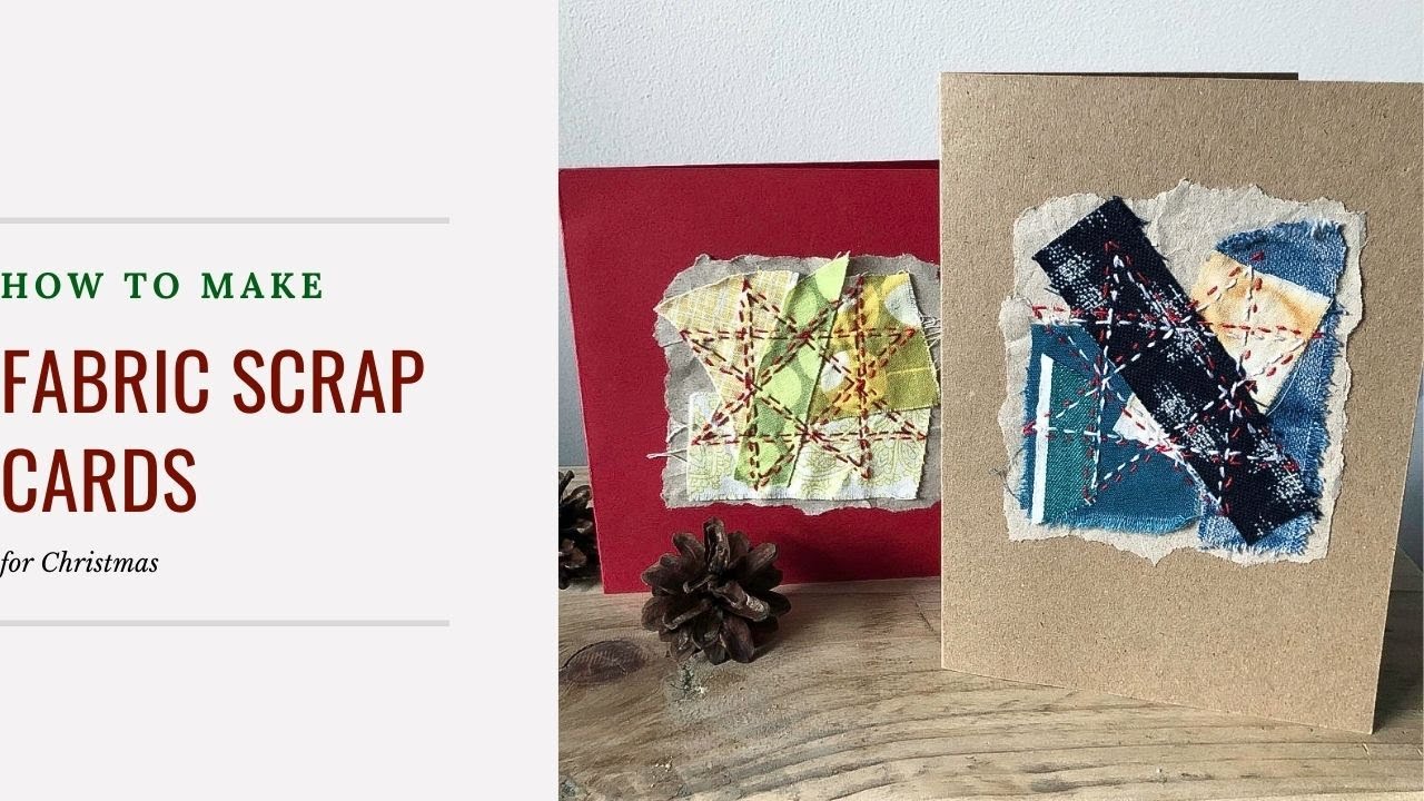 How to make Christmas Cards with scrap fabric — Sum of their Stories Craft  Blog