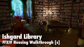Ishgard Themed Library | FFXIV HOUSING WALKTHROUGH Cottage