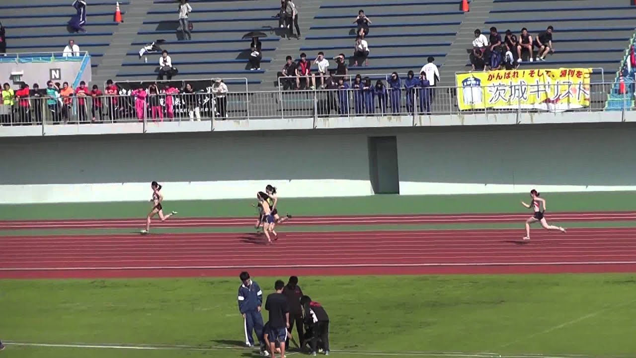 茨城県高校 陸上競技  県総体 女子4×100m準決勝3組-2015.05.20-