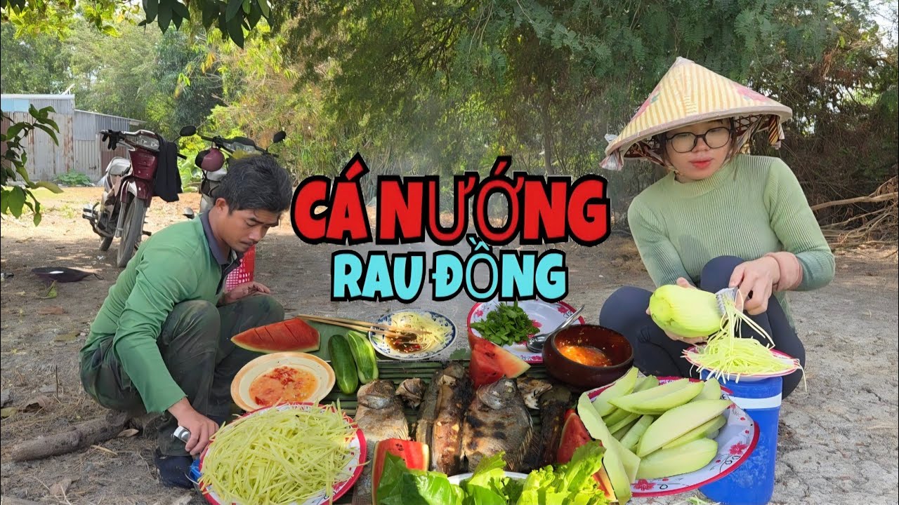 Bắ.t Cá Lên Nướng Than Liền_Kết Hợp Thêm Rau Đắng Đồng Và Lá Cách Thật Là Ngon...| ONMT #Tập 185